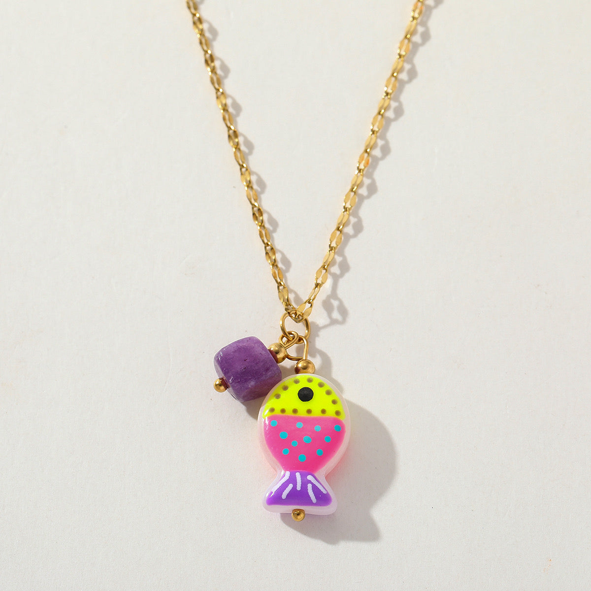 COLLAR AVE MARINO- MORADO