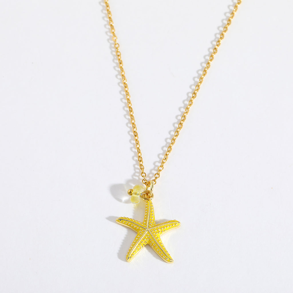Collar Estrella Marina - Amarillo